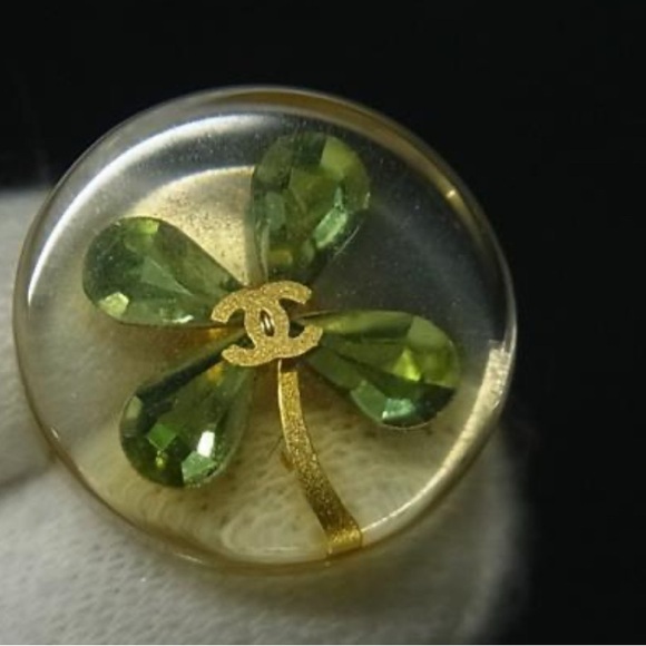 CHANEL Coco Mark Four Leaf Clover Earrings - Picture 3 of 3